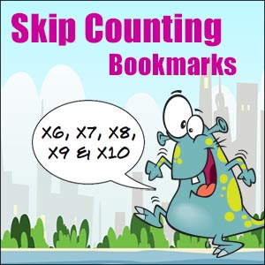 skip counting bookmark