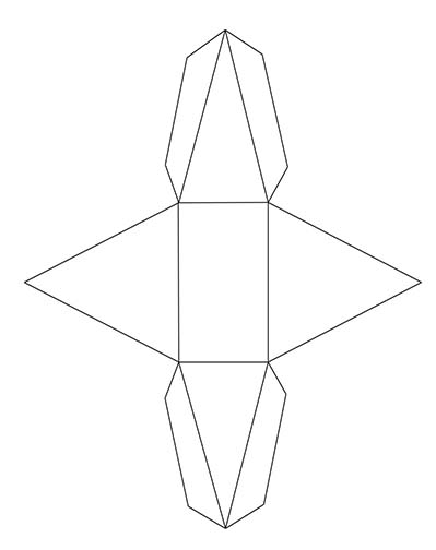 rectangular pyramid net